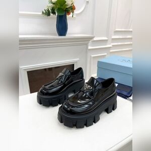 Prada Monolith leather Loafers